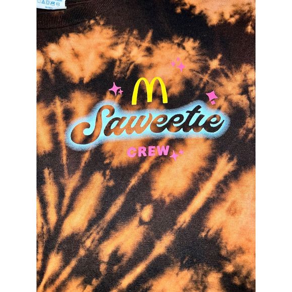 McDonalds Saweetie Crew Bleached Tee - Picture 2 of 4